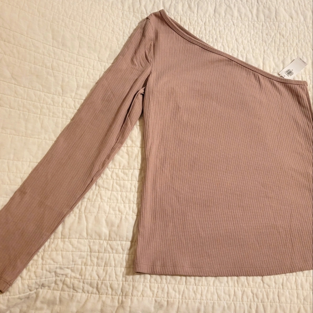 One-Shoulder Rib-Knit Top for Women